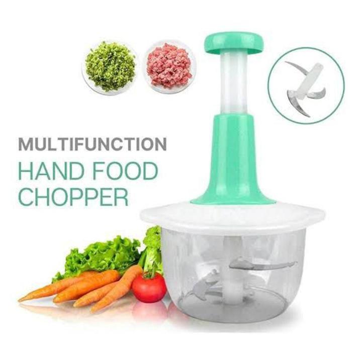 Multi-Functional Hand Press Manual Plastic Chopper 1.5L